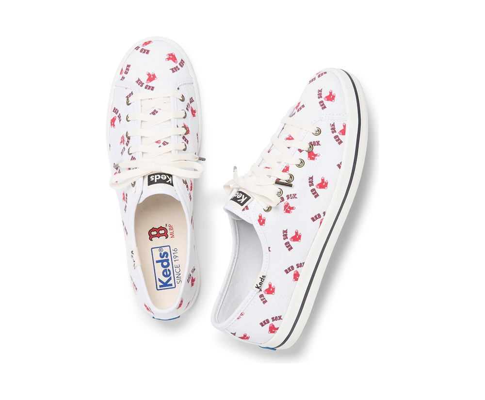 Zapatillas Keds Mujer Blancas/Rojas - Kickstart Mlb® - 329-ENJSPU